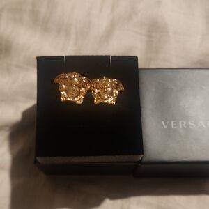 Versace Gold Iconic Medusa Studs